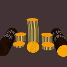 Golden Regnat Coin 3d model