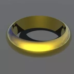 Golden Wedding Ring 3d model