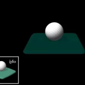 Golf Ball Equipment 3d model
