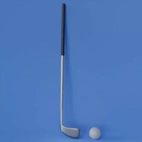 Golf Club And Ball Sport Accessories 3d model