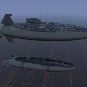 Goliath Futuristic Spacecraft 3d model