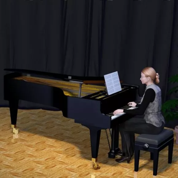 Fender Stage Piano Instrument 3d model