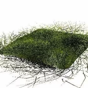 Grass Square Module 3d model