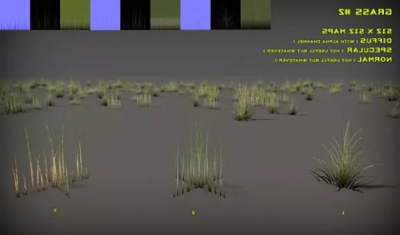 Realistic Green Grass Plant 3d model Realistic Green Grass Plant 3d model