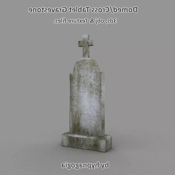 Cross Grave Decoration 3d model