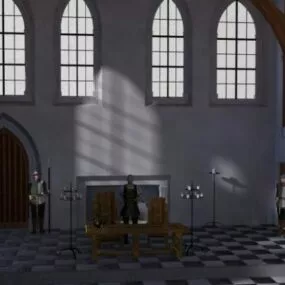 Great Hall Church Building 3d model