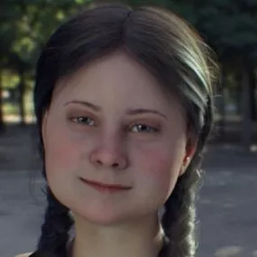 Scandinavian Girl Character 3d model