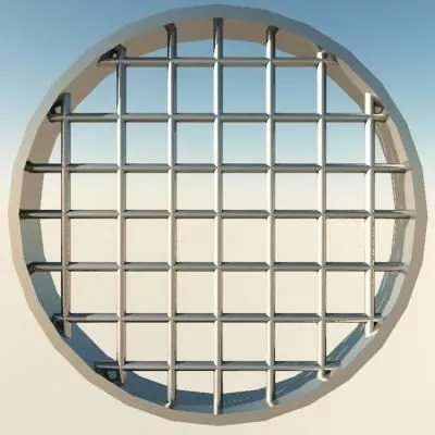 Chinese Door Window Pattern Frame 3d model