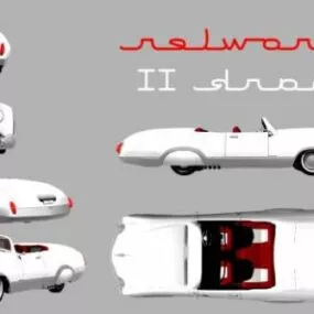 Growler Convertible Car 3d model