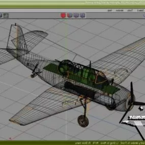 Vintage Aircraft Grumman Avenger 3d model