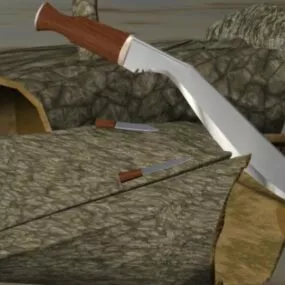 Kukri Short Sword Weapon 3d model