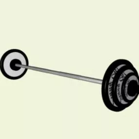 Gymnastics Barbell 3d model