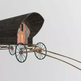 Gypsy Caravan Carriage 3d model