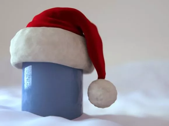 Santa Hat Christmas Decoration 3d model Santa Hat Christmas Decoration 3d model