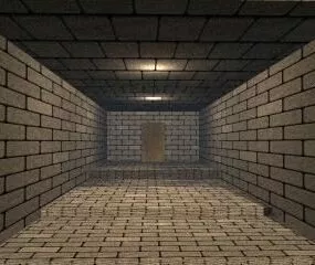 Hallway Brick House 3d model