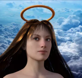 Halo Girl Character 3d model