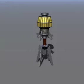 Bubble Shield Futuristic Robot 3d model