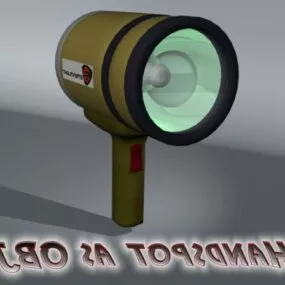 Spotlight Fixture With Handle 3d model