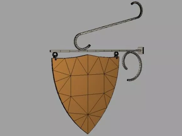 Circular Clock Digital 3d model