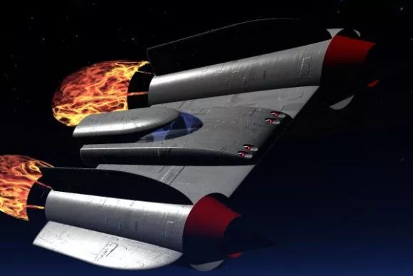 Klingon Futuristic Spacecraft 3d model