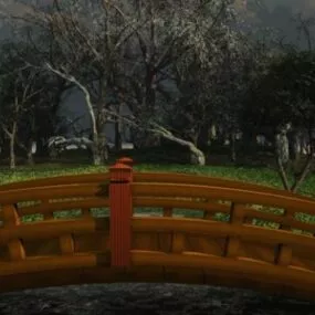 Haunted Park Landscape 3d model