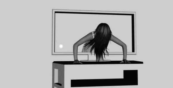 Flat Screen Tv 3d model