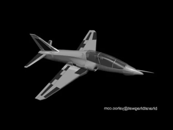 Hawk Fighter Aircraft 3d model Hawk Fighter Aircraft 3d model