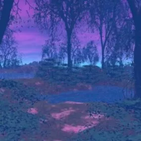 Twilight Forest Landscape 3d model