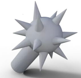 Headbanger Vintage Weapon 3d model