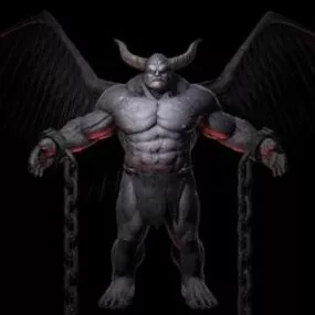 Heavy Demon Monster Character 3d model