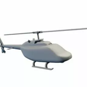 Helicopter Bell206 3d model