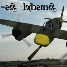 Vintage Aircraft Henschel Hs129 3d model