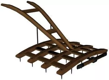 European Frame Bronze Material 3d model