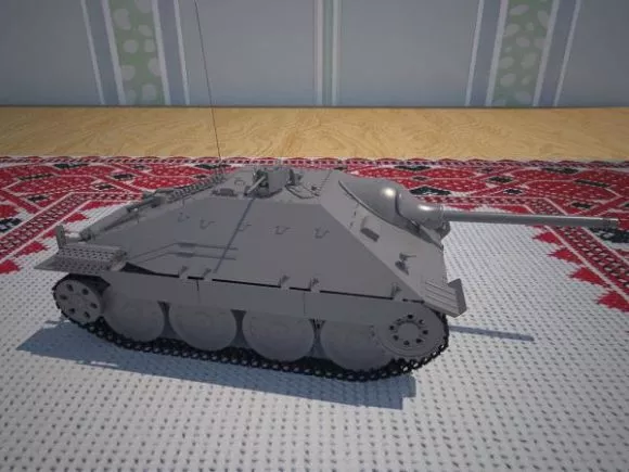 German Hetzer Tank 3d model German Hetzer Tank 3d model