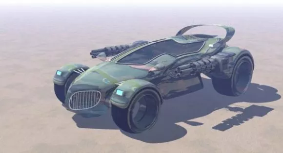 Hover Car Cartoon Vehicle 3d model