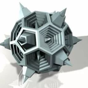 Hexiky Abstract Shape 3d model