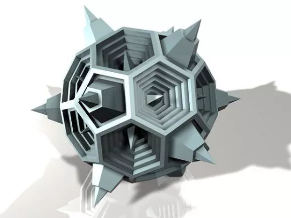 Hexiky Abstract Shape 3d model Hexiky Abstract Shape 3d model
