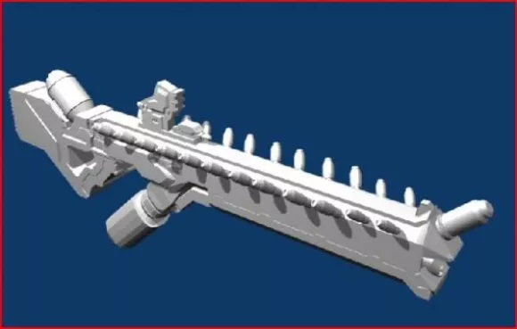 R12 Assault Rifle Gun 3d model