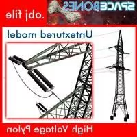 High Voltage Pylon Tower 3d model