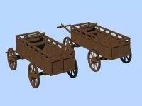 Farm Wagon 3d model