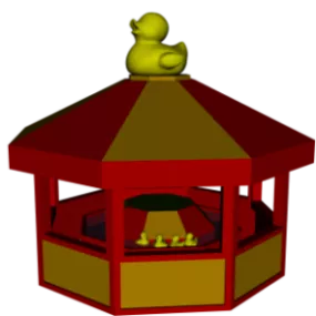 Pavilion Toy With Duck 3d model