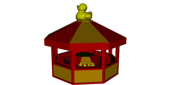 Pavilion Toy With Duck 3d model Pavilion Toy With Duck 3d model