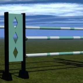 Horse Jumping Equipment 3d model