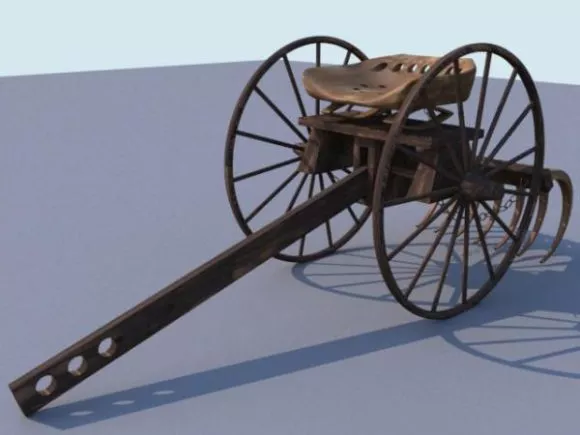 Kitchen Cart With Wheels 3d model