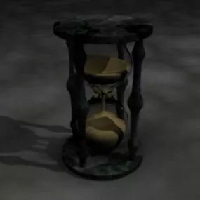 Vintage Hourglass 3d model