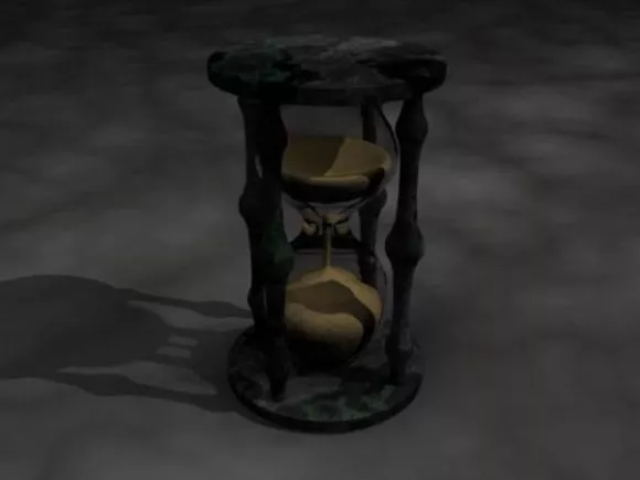 Small Tower Clock Furniture 3d model