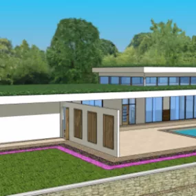 Modern House Contemporary 3d model