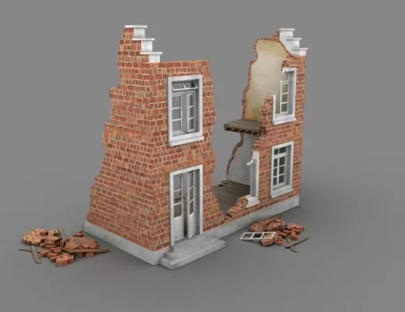 Garden House On Flying Island 3d model