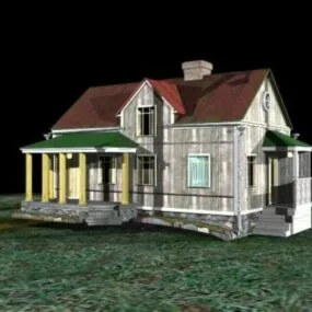 Villa House Detach 3d model