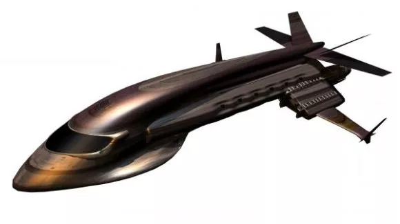 Scifi Dragonfly Spacecraft 3d model